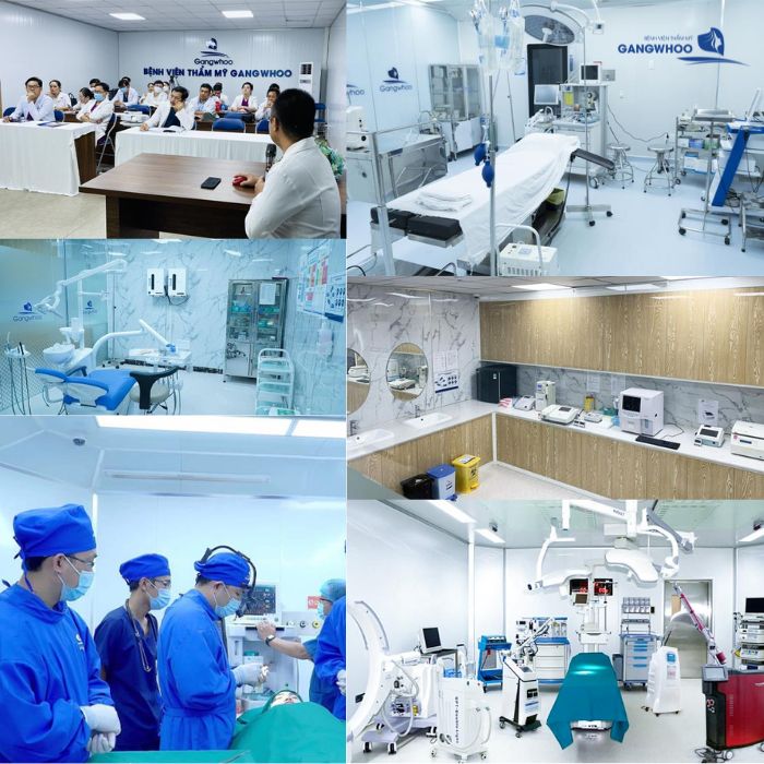 Cơ sở vật chất hiện đại của bệnh viện thẩm mỹ Gangwhoo