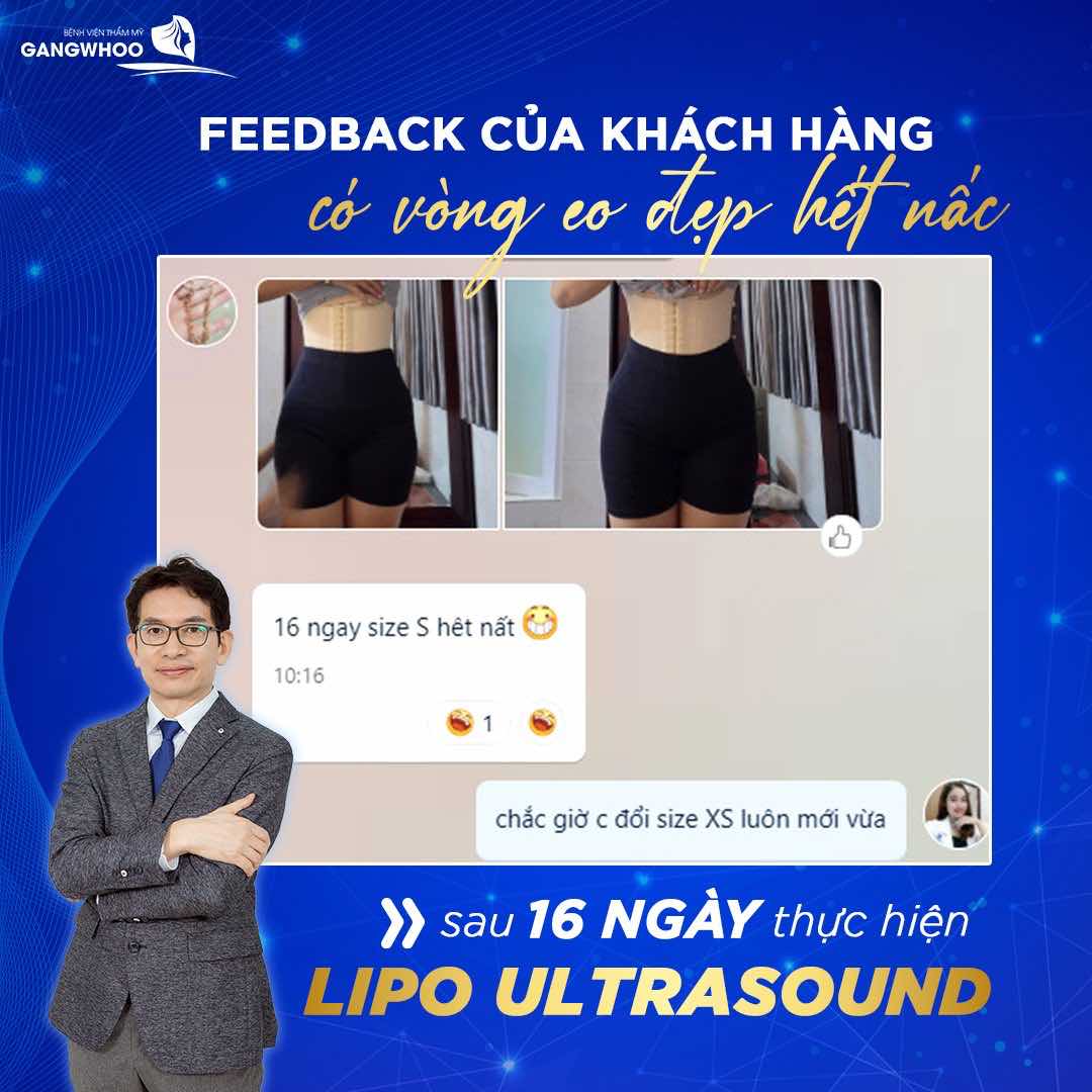 Hút mỡ bụng an toàn với công nghệ mới Lipo Ultrasound tại Gangwhoo